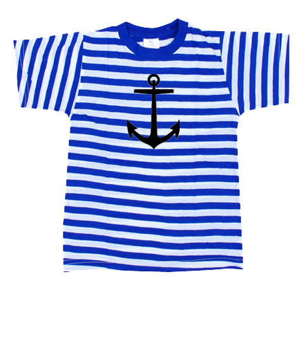 Námořnické tričko s kotvou