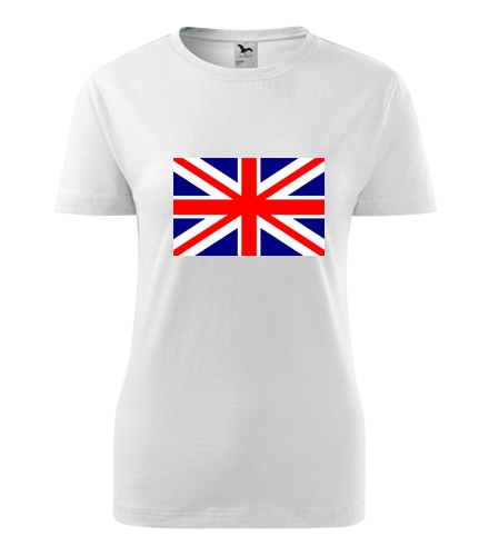 Tričko s anglickou vlajkou dámské - Trička s vlajkou dámská