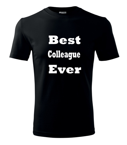 Černé tričko Best Colleague Ever