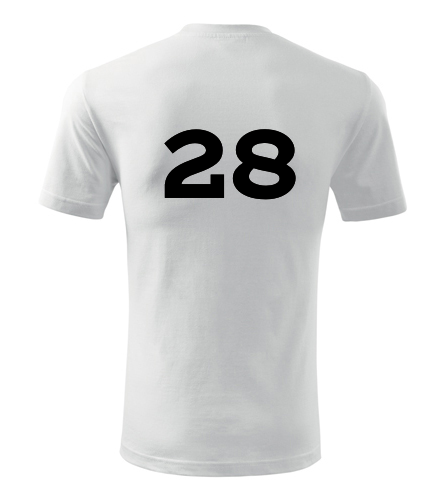 Tričko s číslem 28