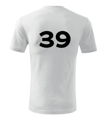 Tričko s číslem 39