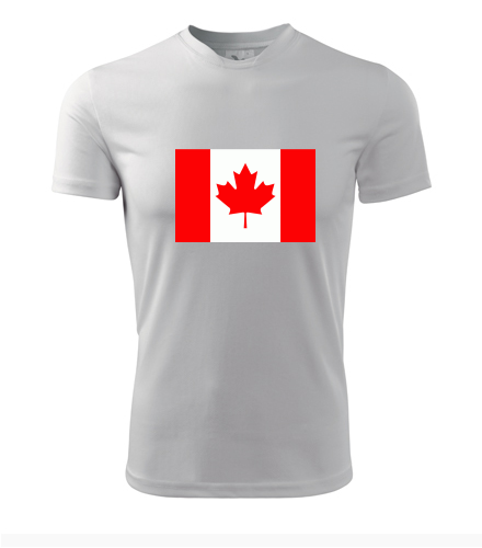Tričko s kanadskou vlajkou
