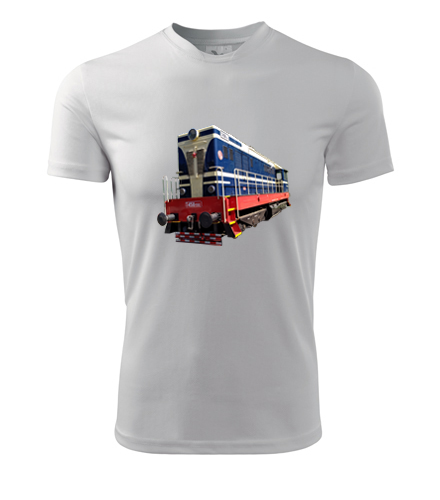 Tričko s motorovou lokomotivou t458 - Dárek pro příznivce železnice