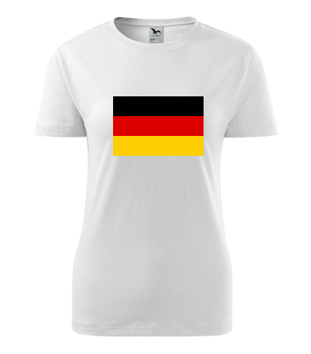 Dámské tričko s německou vlajkou - Trička s vlajkou dámská