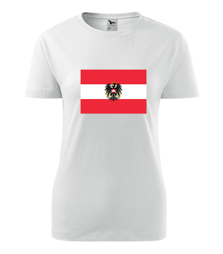 Dámské tričko s rakouskou vlajkou