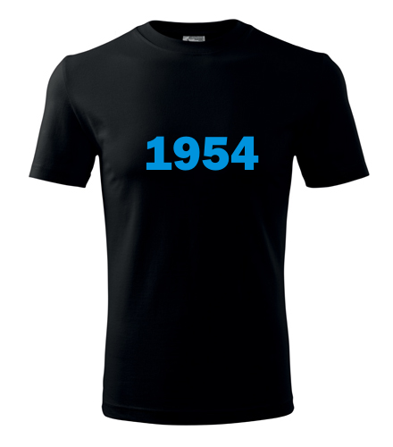 Černé tričko s rokem narození 1954