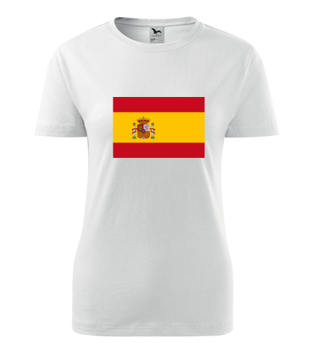 Dámské tričko se španělskou vlajkou - Trička s vlajkou dámská