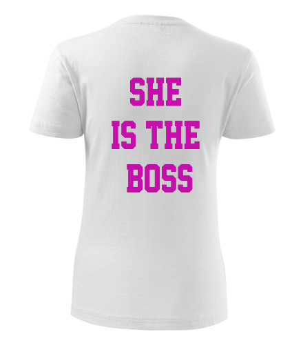 Dámské tričko She is the boss