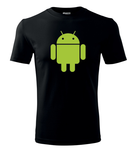 Černé tričko s Androidem