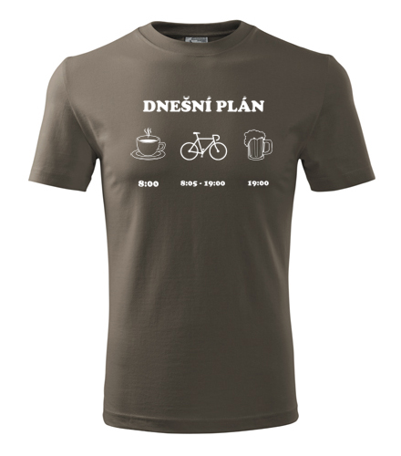 Tričko cyklo plán - Dárek pro cyklistu