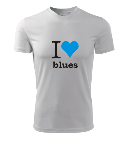 Tričko I love blues - Hudební trička pánská
