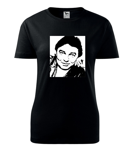 Černé dámské tričko Karel Gott