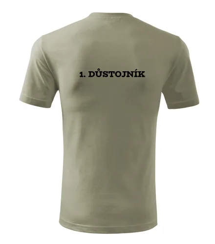 Khaki tričko 1. důstojník