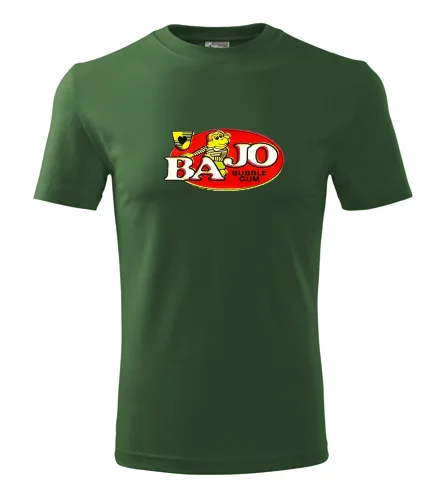 Lahvově zelené tričko Bajo