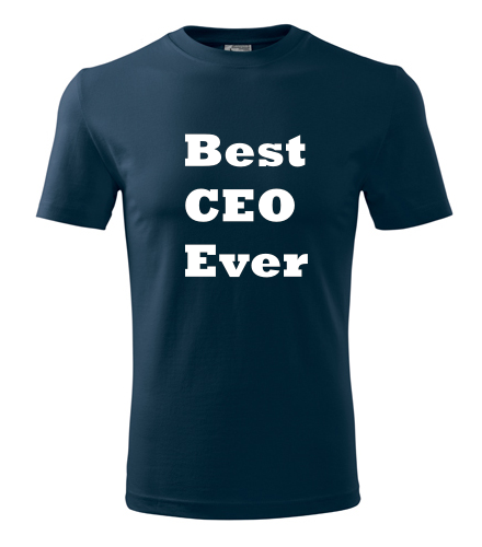 Tmavě modré tričko Best CEO Ever