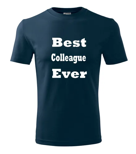 Tmavě modré tričko Best Colleague Ever