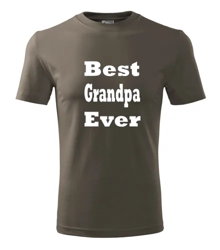 Army tričko Best Grandpa Ever