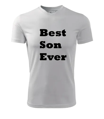 Bílé tričko Best Son Ever