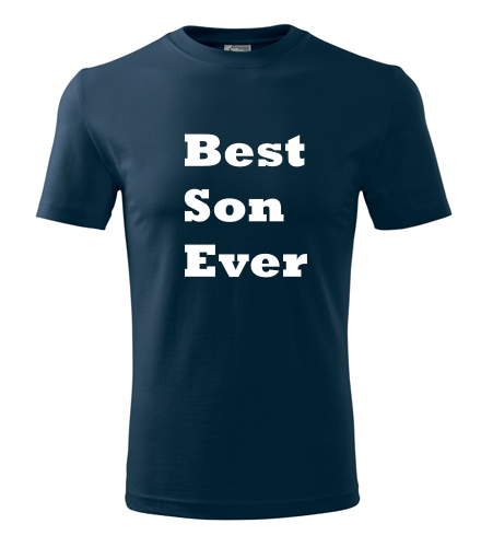 Tmavě modré tričko Best Son Ever