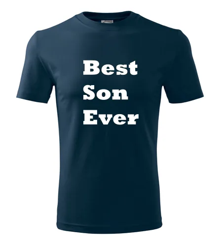 Tmavě modré tričko Best Son Ever