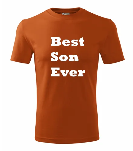 Oranžové tričko Best Son Ever