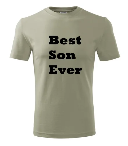 Khaki tričko Best Son Ever