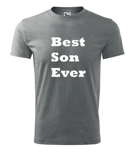 Šedé tričko Best Son Ever