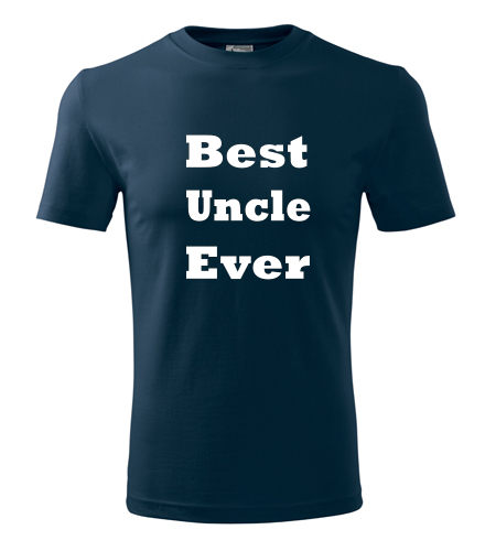 Tmavě modré tričko Best Uncle Ever