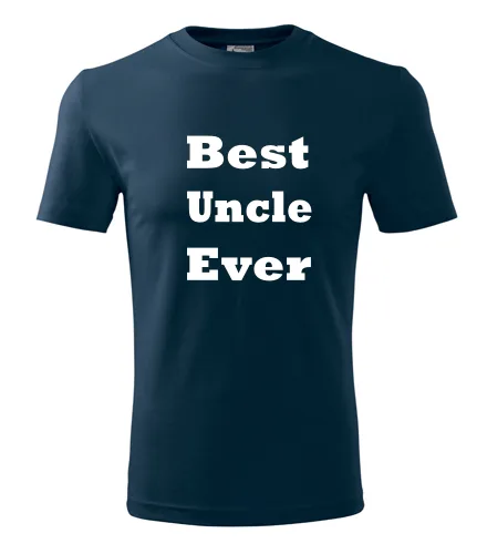 Tmavě modré tričko Best Uncle Ever