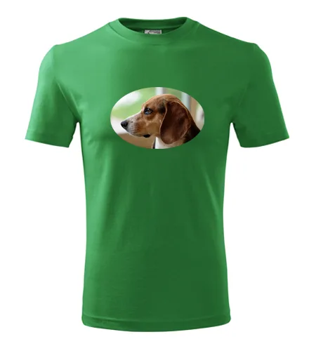 Zelené tričko s bíglem