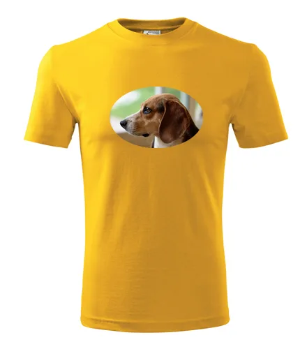 Žluté tričko s bíglem