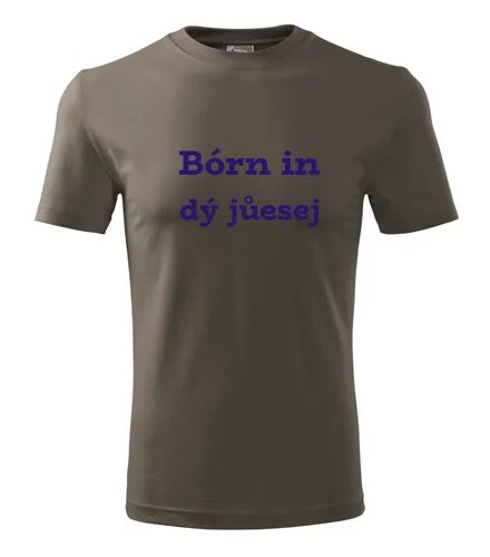 Army tričko Bórn in dý jůesej