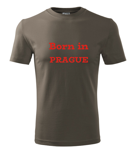 Army tričko Born in Prague