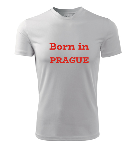 Tričko Born in Prague - Trička Born in pánská