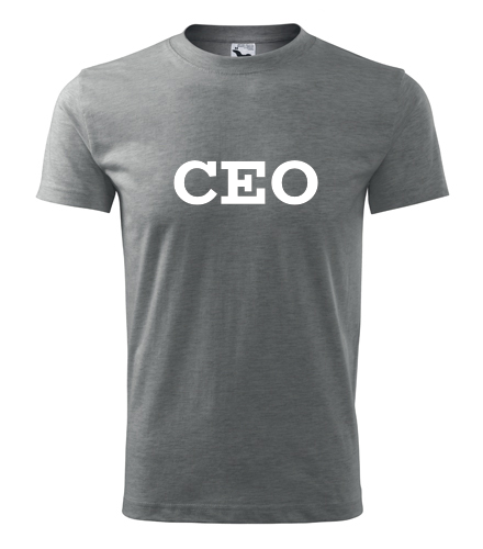Šedé tričko CEO