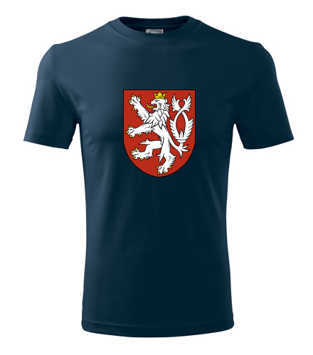 Tmavě modré tričko Český lev