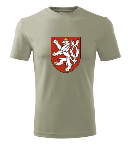Khaki tričko Český lev