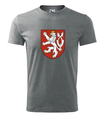 Šedé tričko Český lev