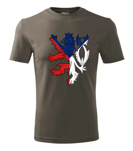 Army tričko s s českým lvem