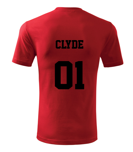 Červené tričko Clyde