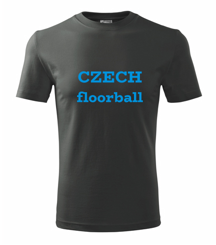 Grafitové tričko Czech floorball