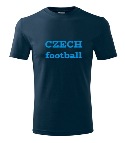 Tmavě modré tričko Czech football