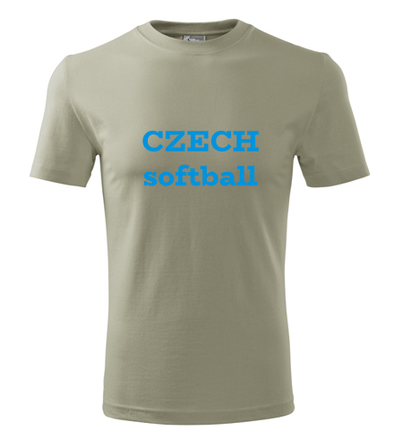 Khaki tričko Czech softball