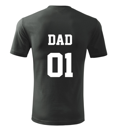Grafitové tričko Dad