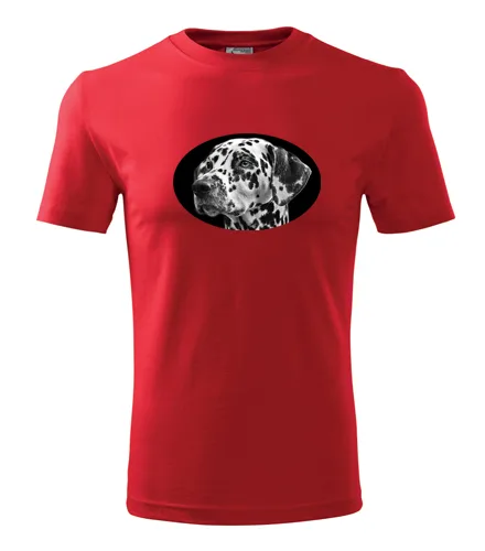 Červené tričko s dalmatinem