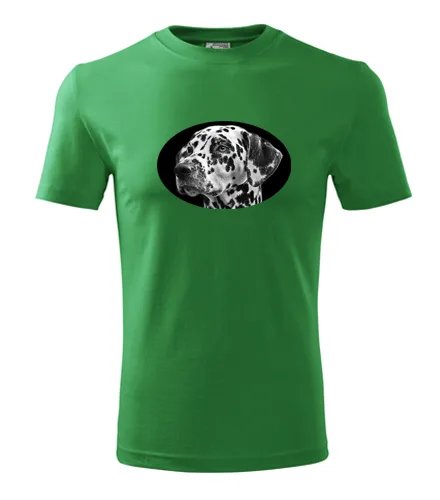 Zelené tričko s dalmatinem