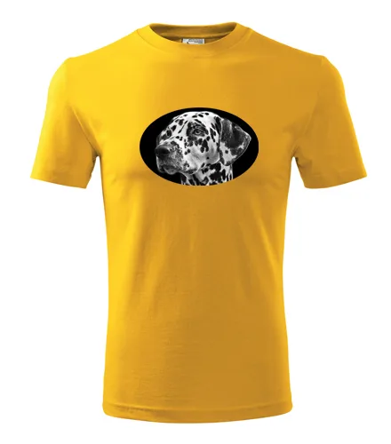 Žluté tričko s dalmatinem