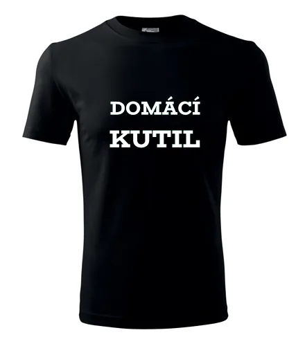 Černé tričko domácí kutil