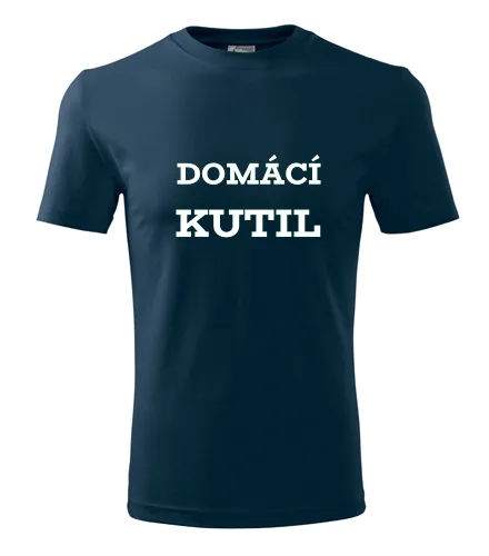 Tmavě modré tričko domácí kutil