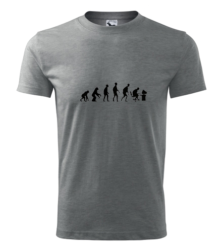 Šedé tričko evoluce IT